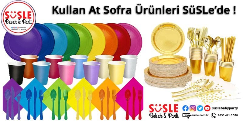 Kullan At Doğum Günü SüSleri ve Parti Malzemeleri SüSLe'de!