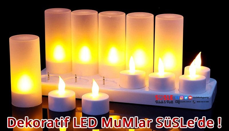 Pilli Led Işıklı MuMlar SüSLe'de!