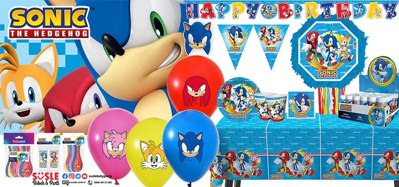 Sonic Temalı Doğum Günü Parti SüSleri www.susle.com.tr'de!