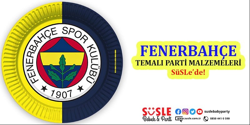 Fenerbahçe Temalı Doğum Günü Parti SüSLeri,susle.com.tr'de!