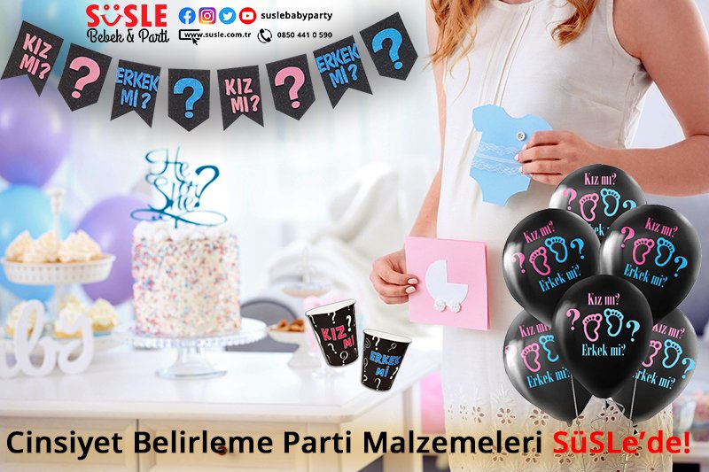 Cinsiyet Belirleme Parti Malzemeleri SüSLe’de