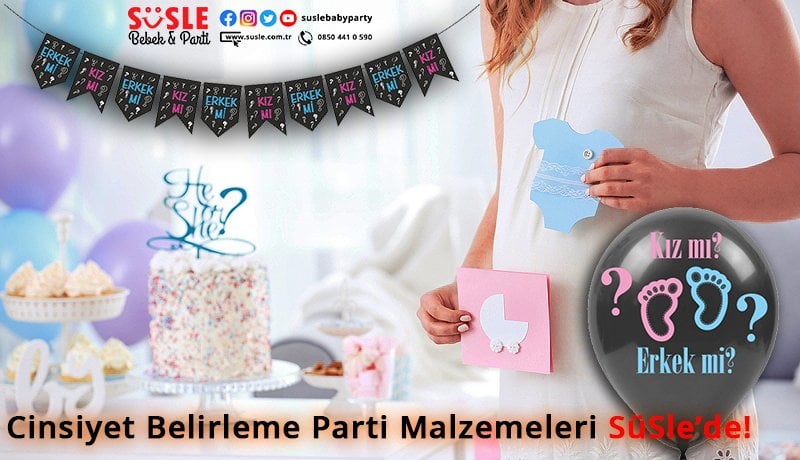 Cinsiyet Belirleme Parti Malzemeleri SüSLe’de