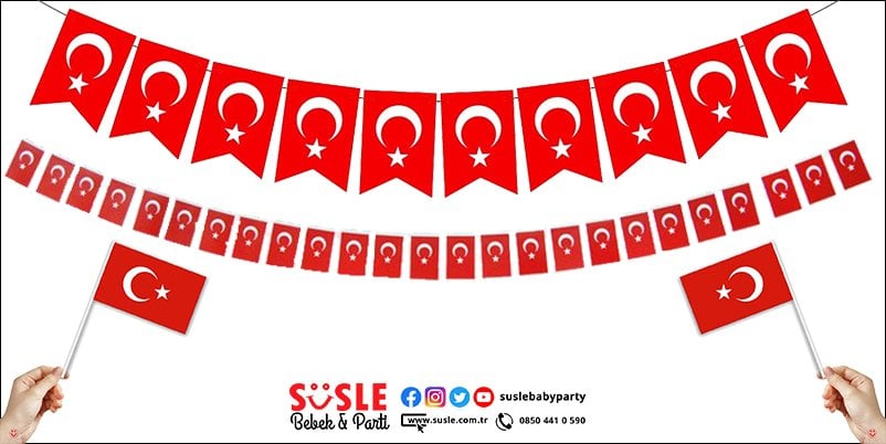 Türk Bayrakları, SüSLe Bebek ve Parti'de!