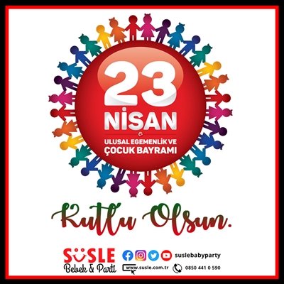 23 Nisan Kutlama Malzemeleri SüSLe Bebek ve Parti'de