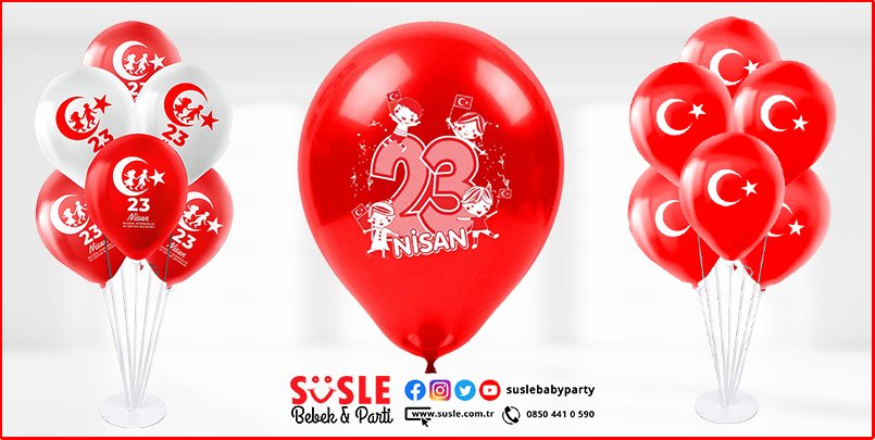 23 Nisan Kutlama Malzemeleri SüSLe Bebek ve Parti'de