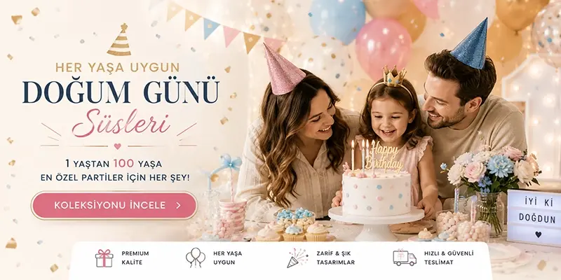 <h6>DOĞUM GÜNÜ SÜSLERİ</h6><h5>KATEGORİSİNDEKİ TÜM ÜRÜNLERİ GÖSTER</h5>