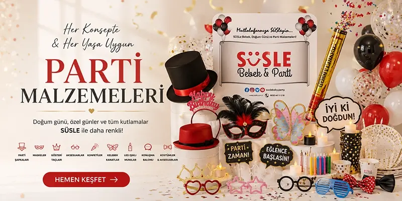 <h6>PARTİ MALZEMELERİ</h6><h5>KATEGORİSİNDEKİ TÜM ÜRÜNLERİ GÖSTER</h5>