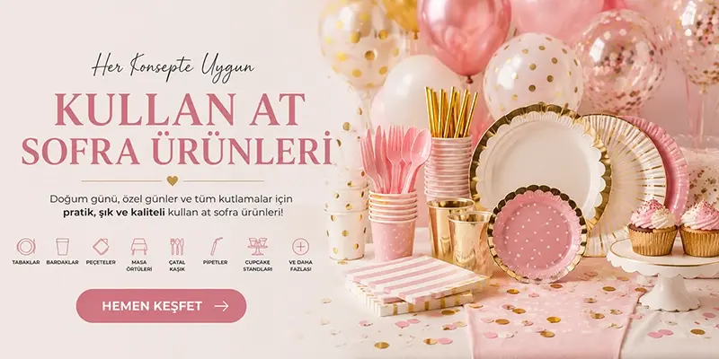 <h6>KULLAN AT PARTİ SOFRASI</h6><h5>KATEGORİSİNDEKİ TÜM ÜRÜNLERİ GÖSTER</h5>