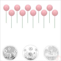 Çubuklu SüSLeme Topu, 2cm x 10 adet - Pembe
