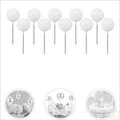 Çubuklu SüSLeme Topu, 2cm x 10 adet - Beyaz