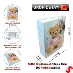 Bebek Fotoğraf Albümü, 10cm x 15cm x 100 Resimlik - Mavi