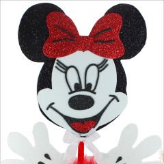 Minnie Mouse Masa Süsü, 45cm x 20cm - Kırmızı