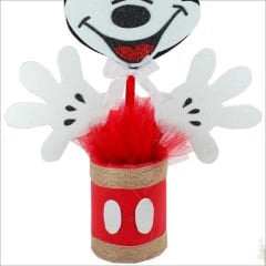 Minnie Mouse Masa Süsü, 45cm x 20cm - Kırmızı