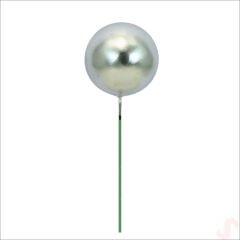 Çubuklu SüSLeme Topu, 4cm x 4 adet - Gümüş