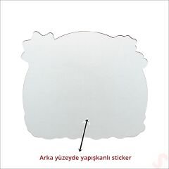 Unicorn Aynalı Duvar Stickerı, 33cm x 30cm