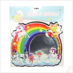 Unicorn Aynalı Duvar Stickerı, 33cm x 30cm