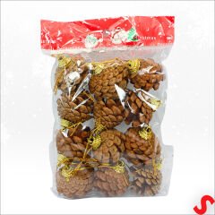 Yılbaşı Ağaç SüSü Doğal Kozalak, 5 cm x 12 Adet