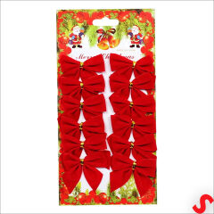 Yılbaşı Kadife Fiyonk SüS, 5,5 cm x 12 Adet