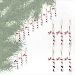 Yılbaşı Baston SüS, 7 cm x 6 Adet