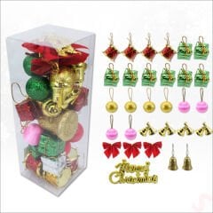 Yılbaşı Ağacı Lüks SüSLeme Seti, 4,5cm x 30 Parça