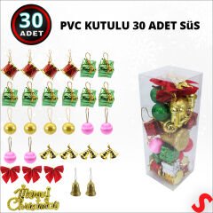 Yılbaşı Ağacı Lüks SüSLeme Seti, 4,5cm x 30 Parça