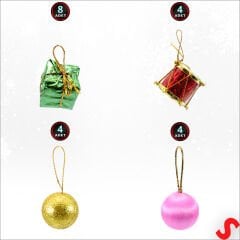 Yılbaşı Ağacı Lüks SüSLeme Seti, 4,5cm x 30 Parça