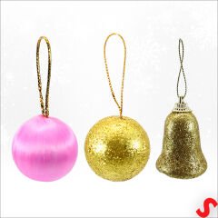 Yılbaşı Ağacı Lüks SüSLeme Seti, 4,5cm x 30 Parça