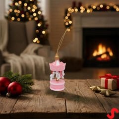 Mini Pembe Atlı Karınca, 8,5cm x 3,5cm - 1 Adet