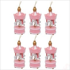 Mini Pembe Atlı Karınca, 8,5cm x 3,5cm - 6 Adet