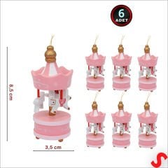 Mini Pembe Atlı Karınca, 8,5cm x 3,5cm - 6 Adet