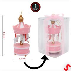 Kutulu Mini Atlı Karınca, 8,5cm x 3,5cm - Pembe