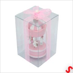 Kutulu Mini Atlı Karınca, 8,5cm x 3,5cm - Pembe