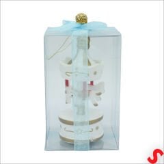 Kutulu Mini Atlı Karınca, 8,5cm x 3,5cm - Beyaz