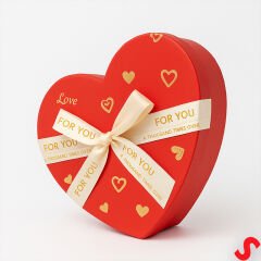 Kalp Kutu Fiyonklu Love Model 21,5x20,5x9cm - Büyük Boy