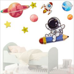 Kozmik Galaksi, 9 Parça Duvar Sticker Seti