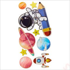 Kozmik Galaksi, 9 Parça Duvar Sticker Seti