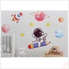 Kozmik Galaksi, 9 Parça Duvar Sticker Seti