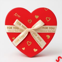 Kalp Kutu Fiyonklu Love Model 18,5x17x7,5cm - Orta Boy