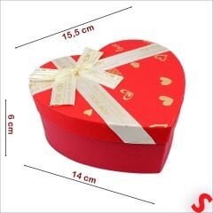 Kalp Kutu Fiyonklu Love Model 15,5x14x6cm - Küçük Boy