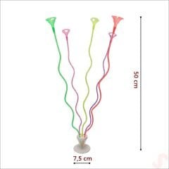 Spiral 50 cm, 5'li Balon Standı (Balonlar Hariç)