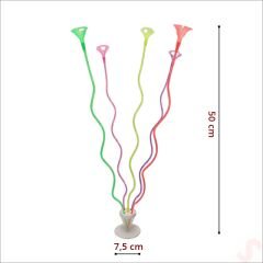 Spiral 50 cm, 5'li Balon Standı (Balonlar Hariç)