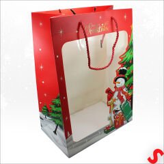 Pelüş Ayıcıklı Kokinalı Çantalı 35cm Yılbaşı Buketi - Kırmızı