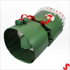 Pelüş Ayıcıklı Kokinalı Çantalı 35cm Yılbaşı Buketi - Yeşil