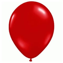 Balon Standlı, 7 Adet - Metalik Kırmızı ve Beyaz Balon