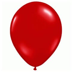 Balon Standlı, 7 Adet - Metalik Kırmızı ve Beyaz Balon