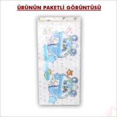 Kapaklı, Katlanır Demonte Karton Kutu, 30cm - Puset & Mavi
