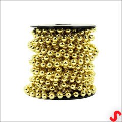 Zincir Boncuk Makara, 6mm x 8mt - Altın
