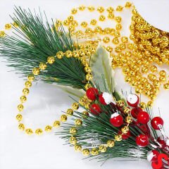 Zincir Boncuk Makara, 6mm x 8mt - Altın