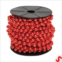 Zincir Boncuk Makara, 6mm x 8mt - Kırmızı