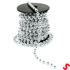 Zincir Boncuk Makara, 6mm x 8mt - Gümüş